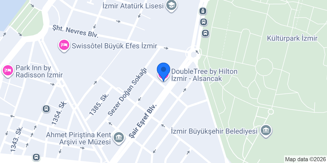 DoubleTree by Hilton İzmir - Alsancak konumu