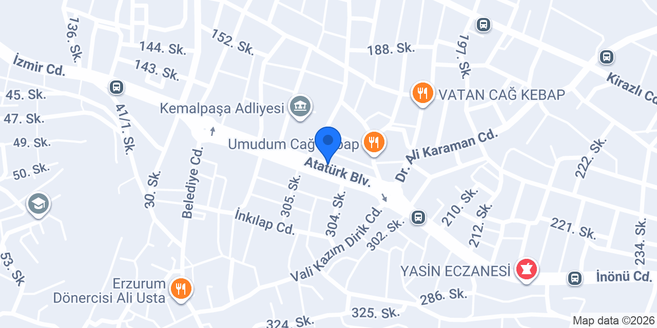 BEREKET DÖNER KEMALPAŞA konumu