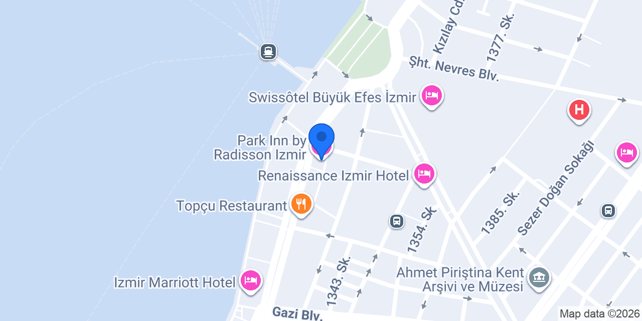 Park Inn by Radisson Izmir konumu