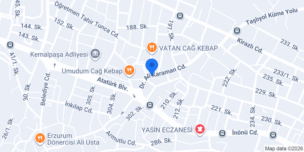 Metin Dilber Yapı Mimarlık konumu