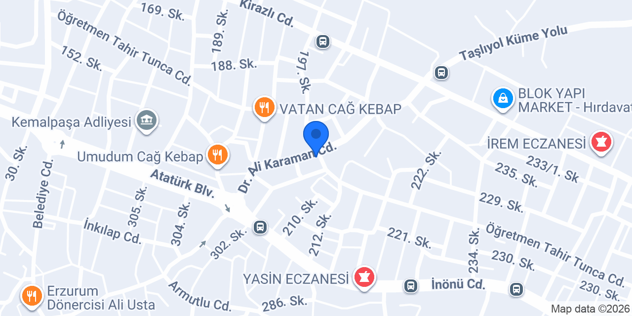 Emek cafe & pastane konumu