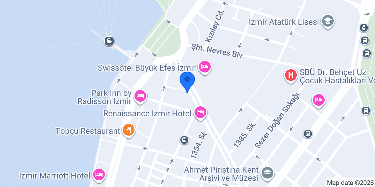 DenizBank İzmir Şubesi konumu