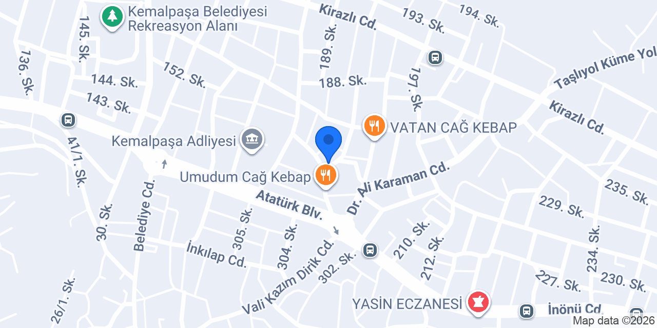 Özduş Duşakabin konumu
