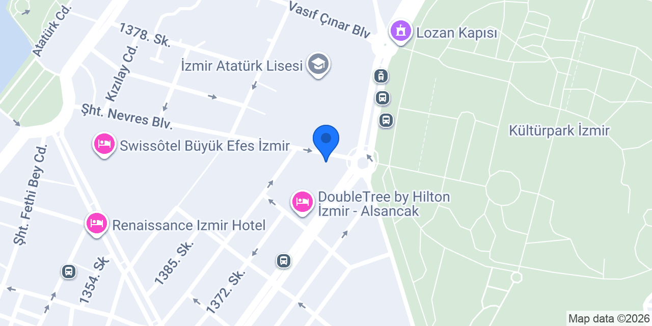 İş Yatırım İzmir Şubesi konumu