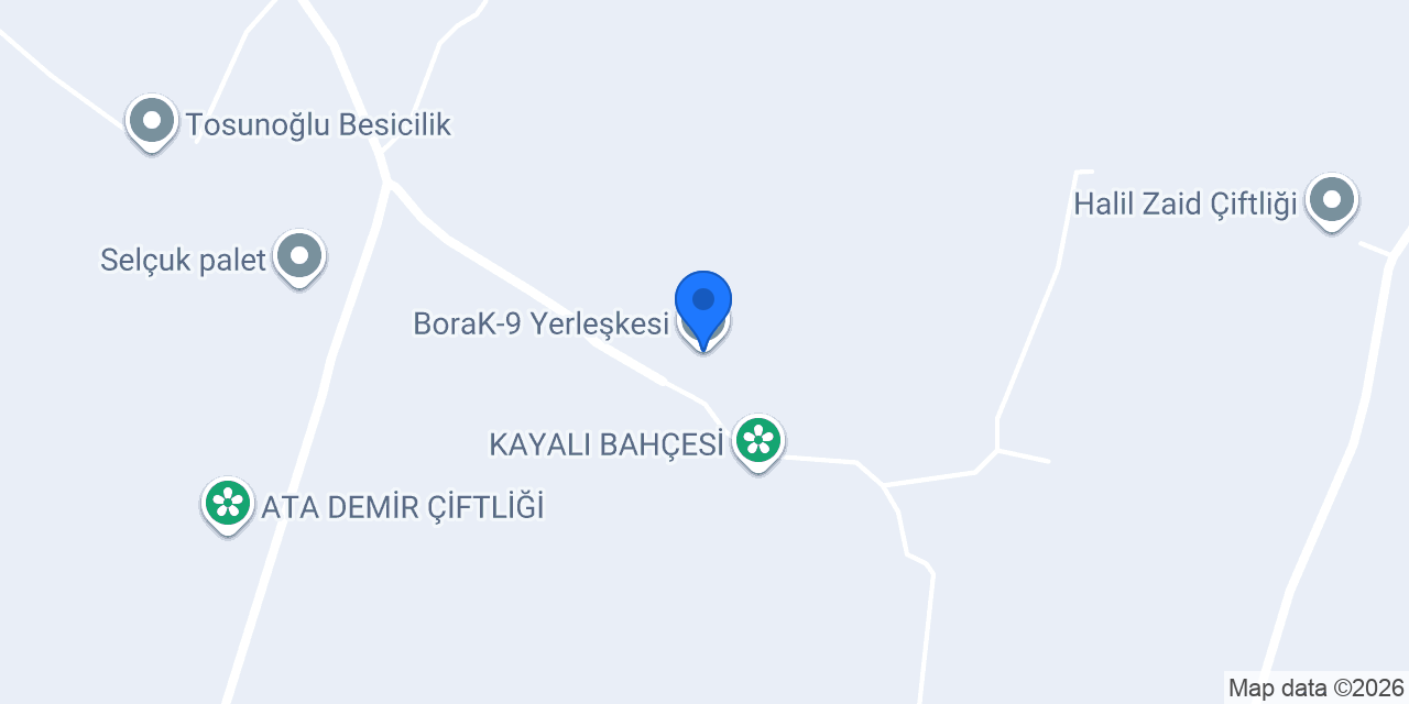 BoraK-9 Yerleşkesi konumu