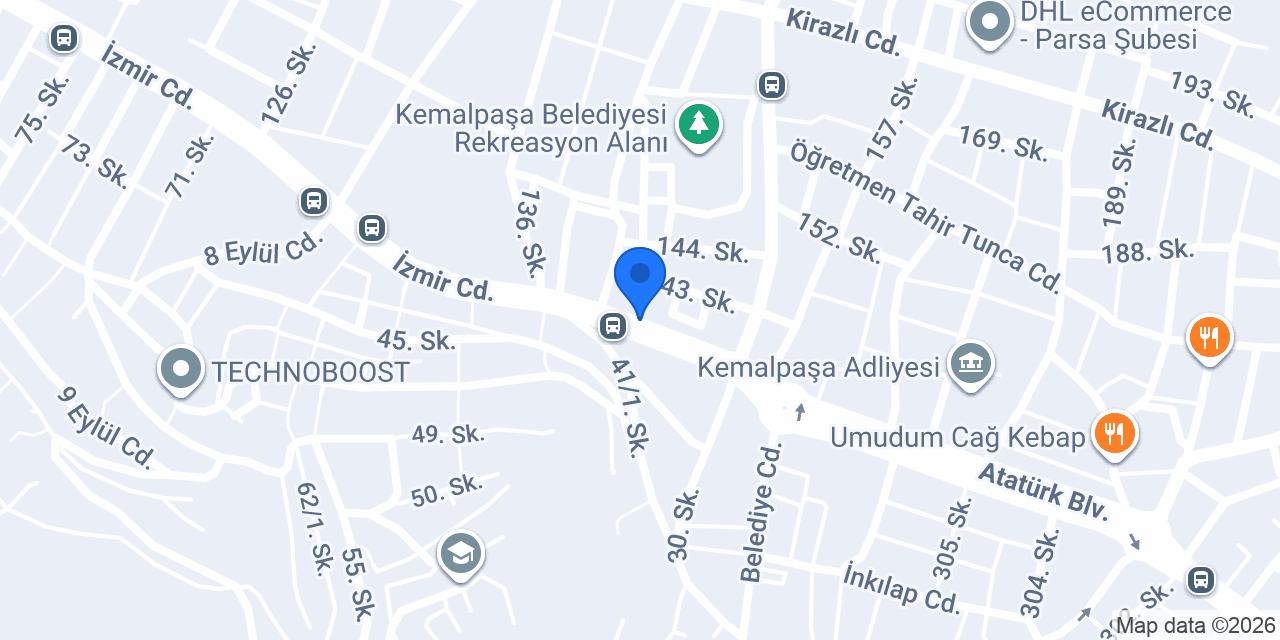 Menekşe Çiçekçilik konumu