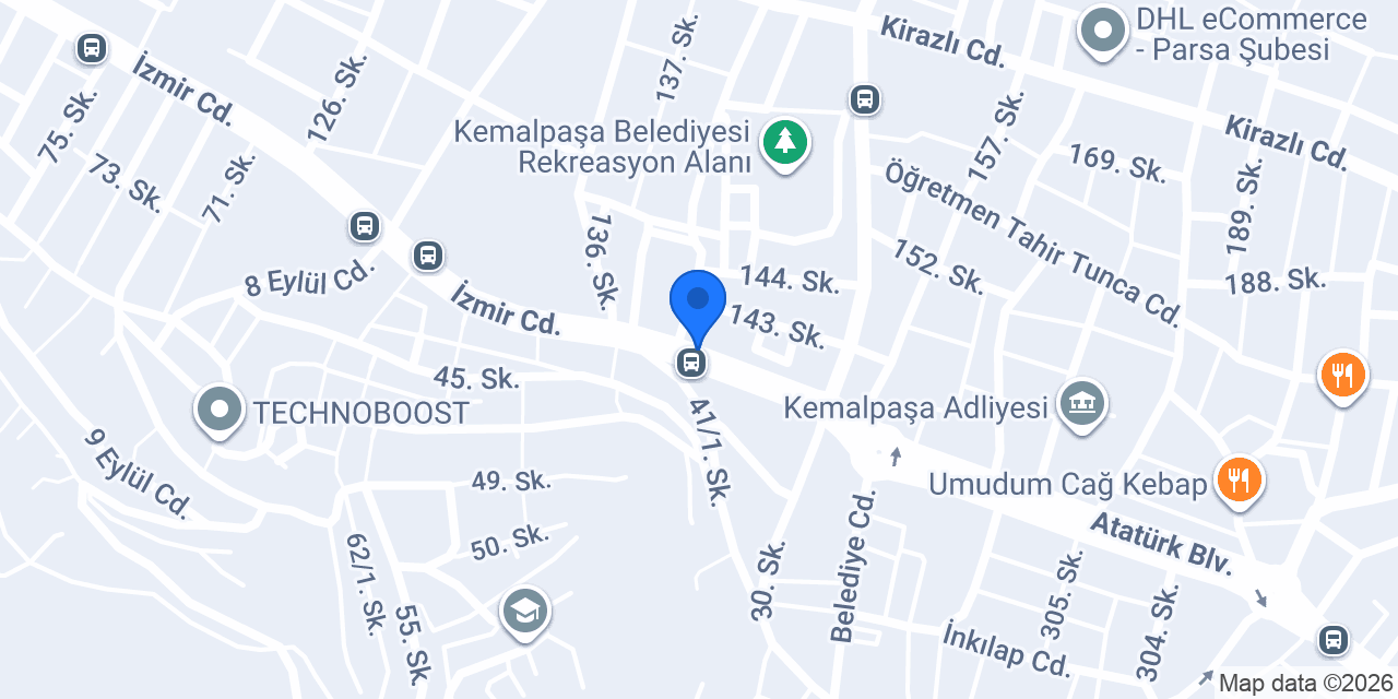 Albaraka Türk Kemalpaşa İzmir Şubesi konumu