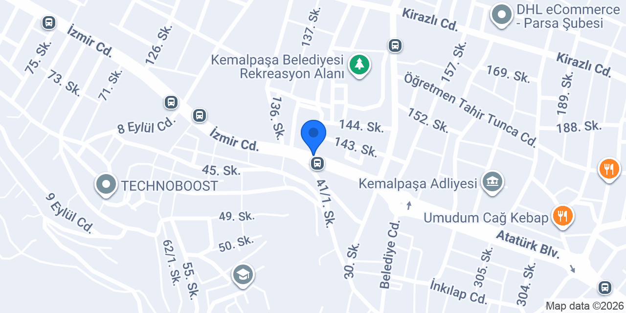 DenizBank Kemalpaşa Şubesi konumu