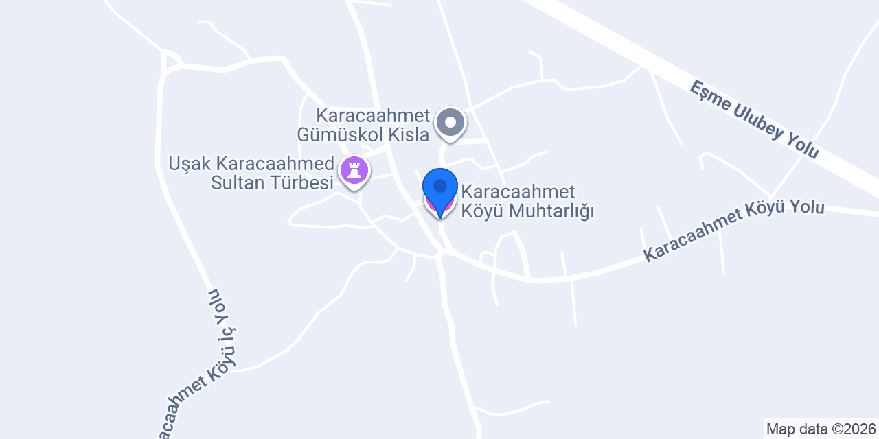 Karacaahmet Köyü Muhtarlığı konumu