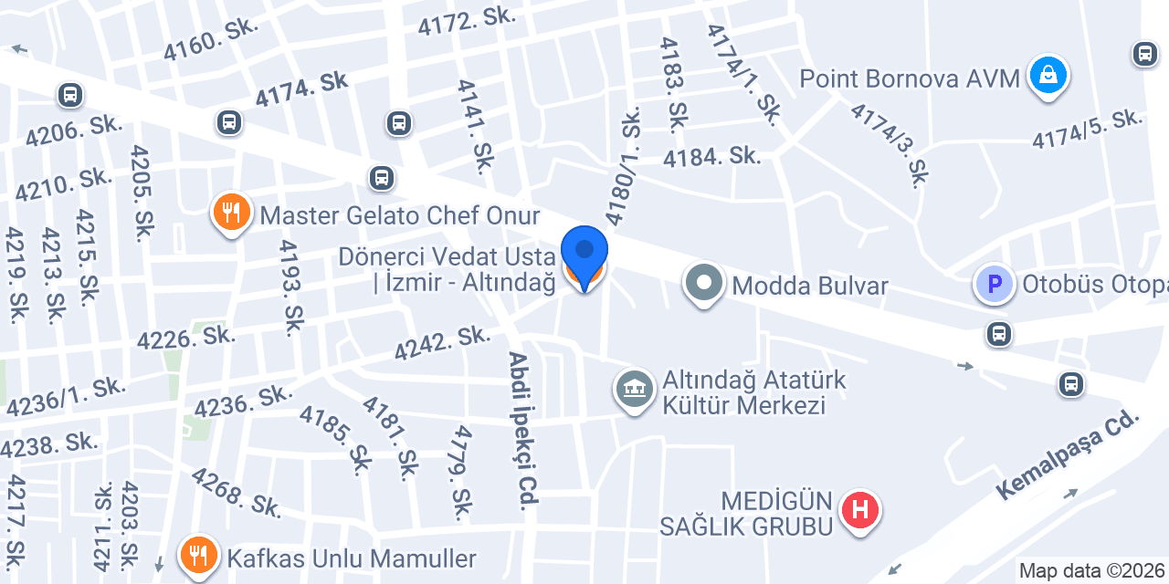 Dönerci Vedat Usta | İzmir - Altındağ konumu
