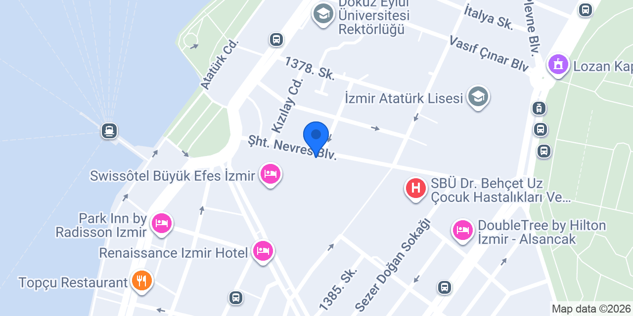 Ataşe Restaurant konumu