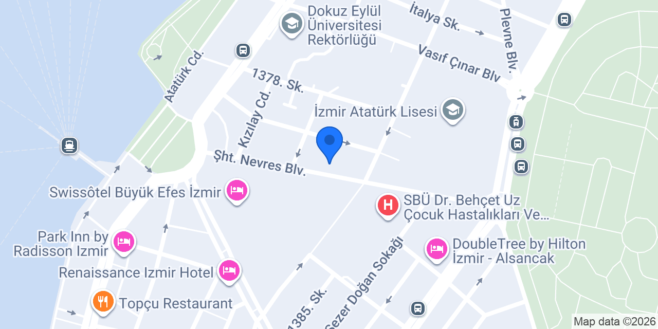 Prof Dr. Turna AYDOĞAN Dermatoloji Kliniği konumu