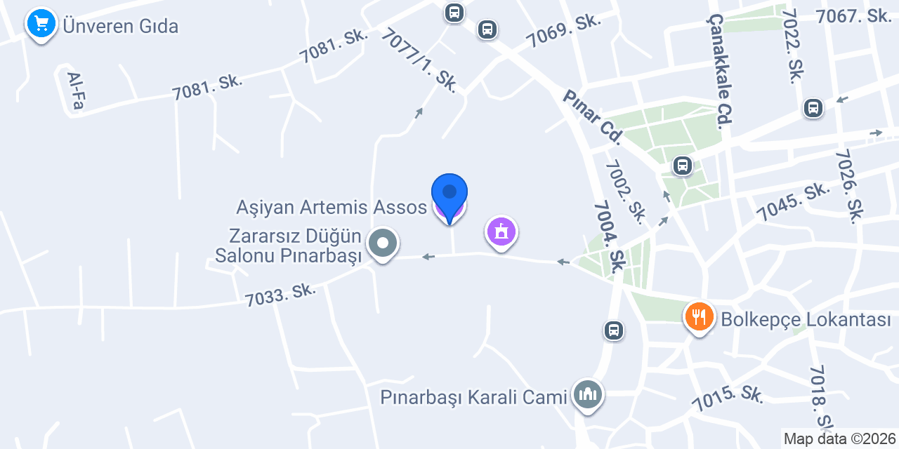 Aşiyan Artemis Assos konumu