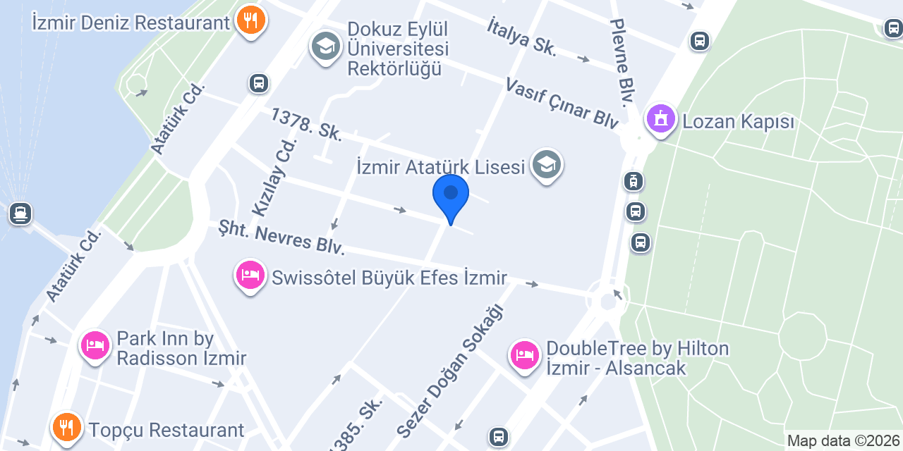 İZMİR TÜRK -AMERİKAN DER konumu