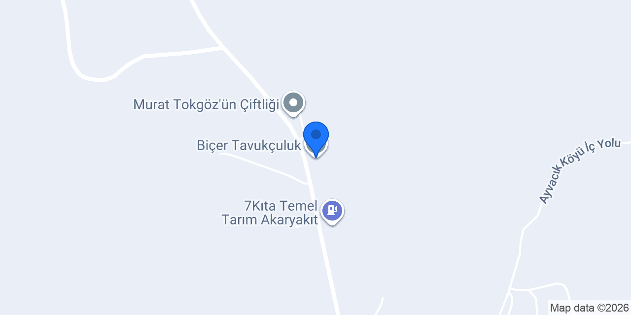 Biçer Tavukçuluk konumu