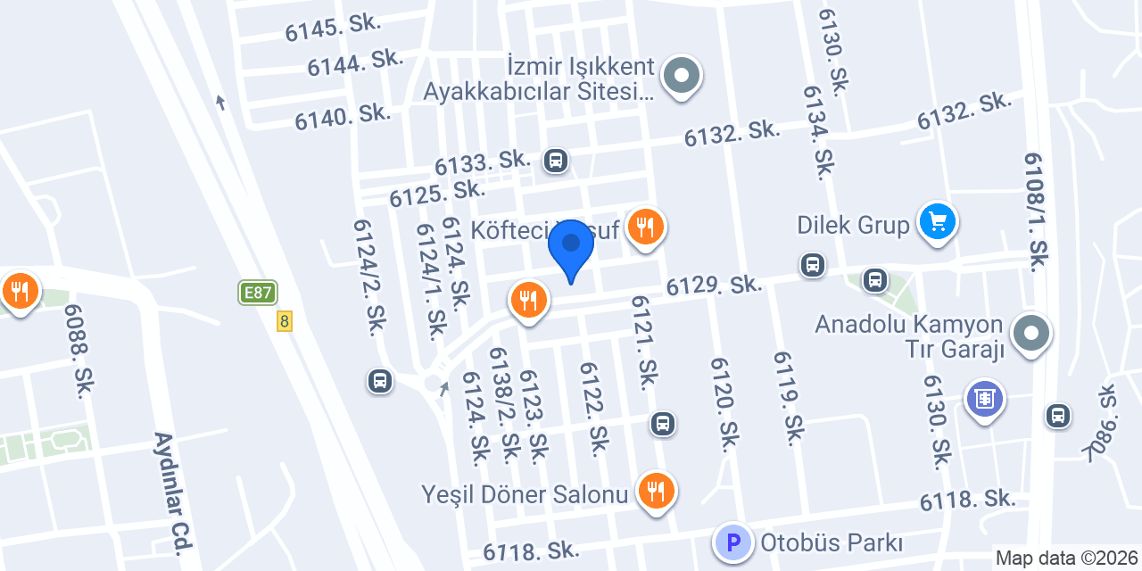 Yapı Kredi - Işıkkent Şubesi konumu