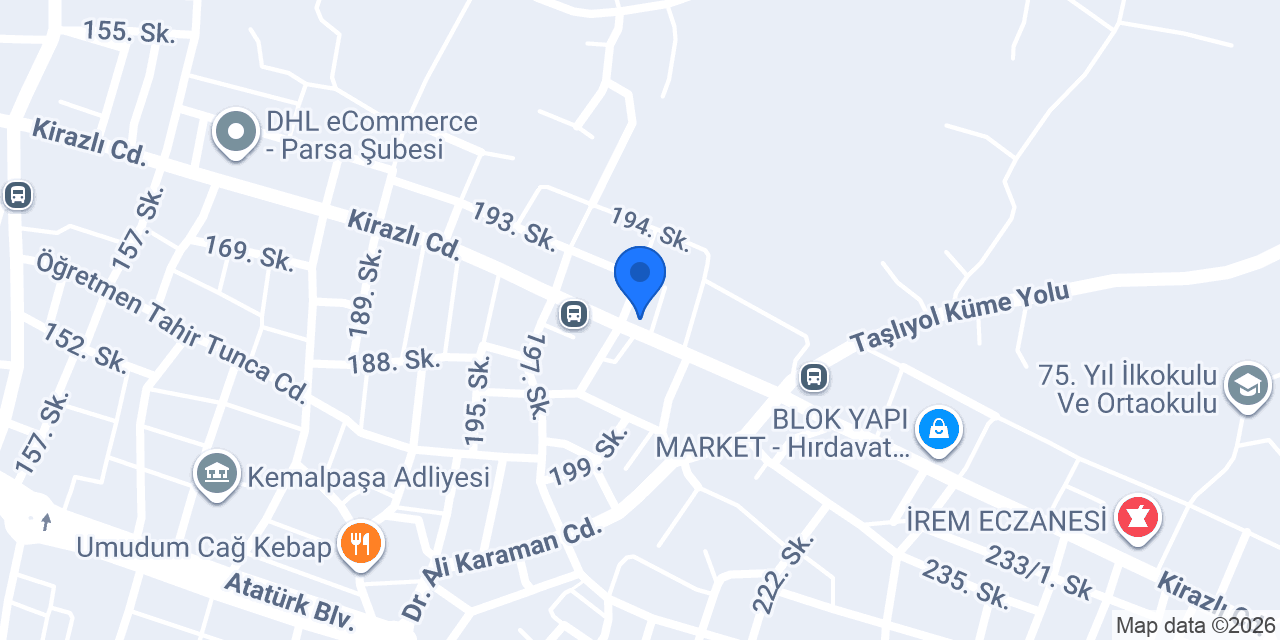 Kemalpaşa Acar Emlakçı konumu
