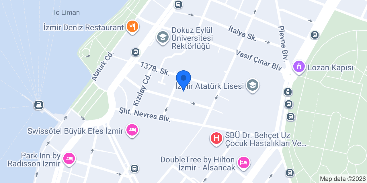 İzmir Mimar - RAY İç Mimarlık konumu