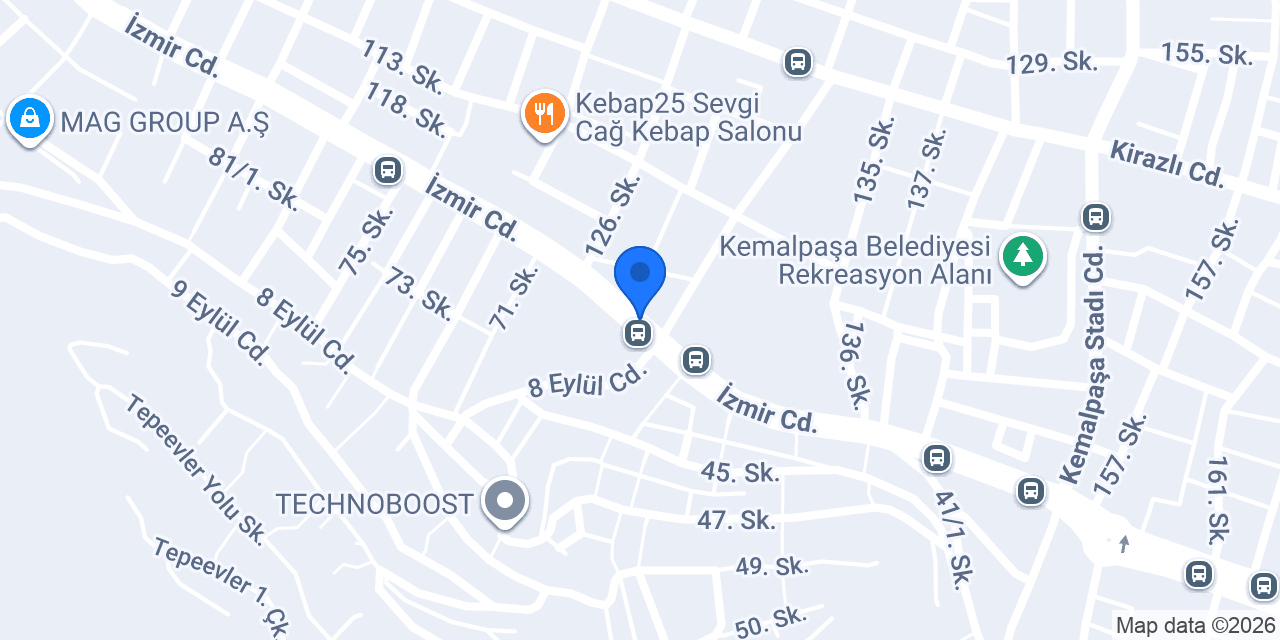 Yapı Kredi - Kemalpaşa Şubesi konumu