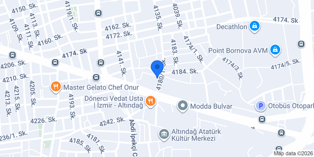 Bornova Otel konumu