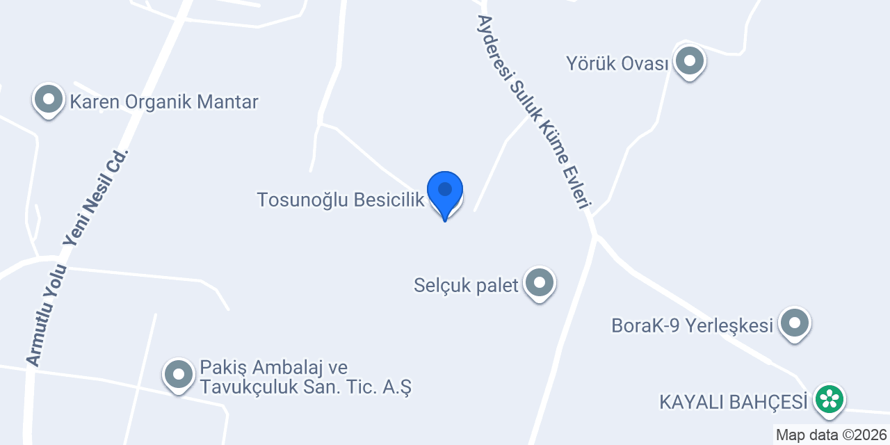Tosunoğlu Besicilik konumu