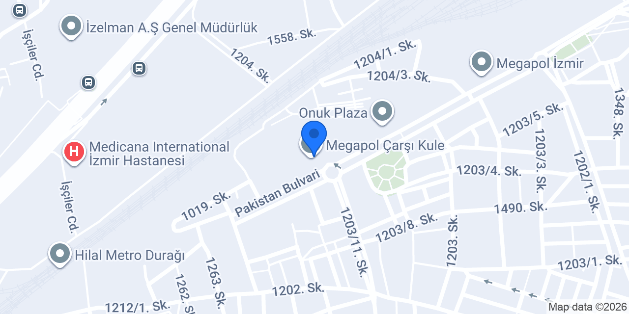 QNB Ege Ticari Merkez konumu