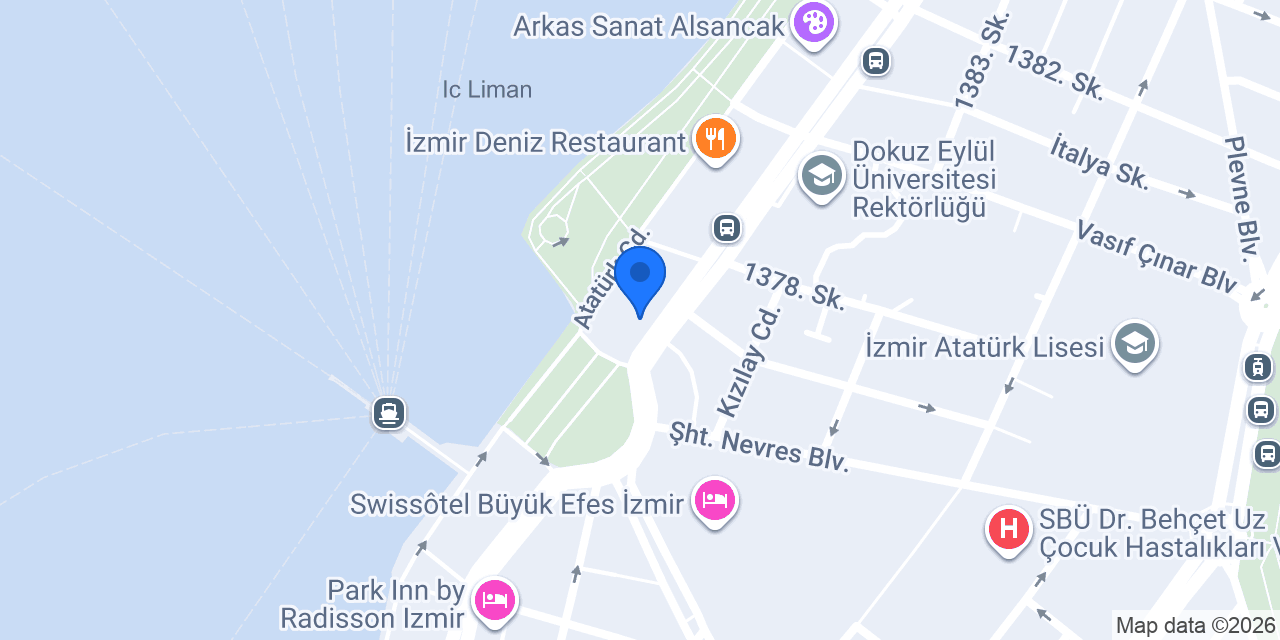 Surrender Döner İzmir Alsancak konumu
