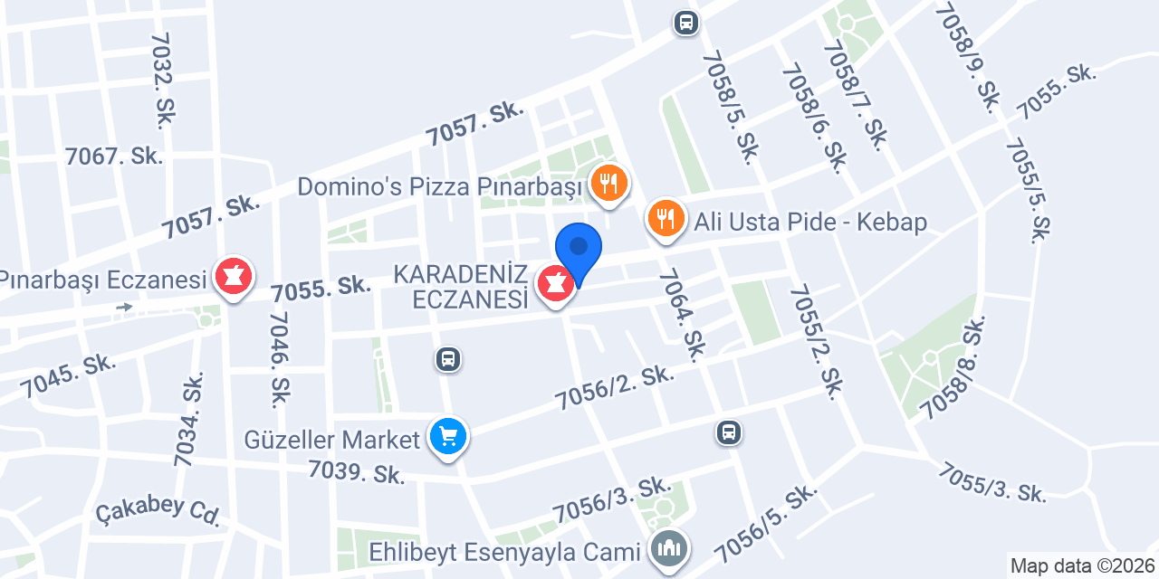Paçacı Eczanesi konumu