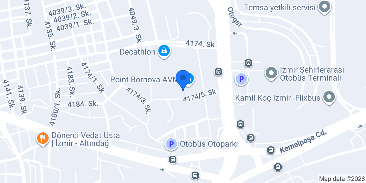 Promasaj Point Bornova AVM konumu