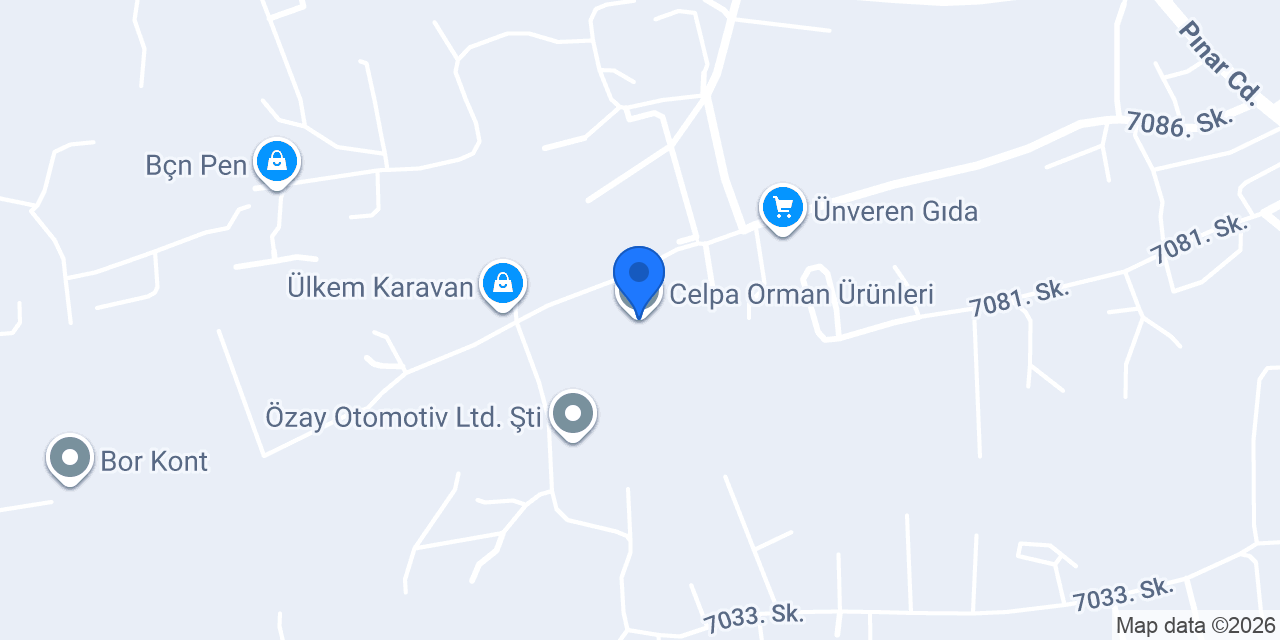 Celpa Orman Ürünleri konumu