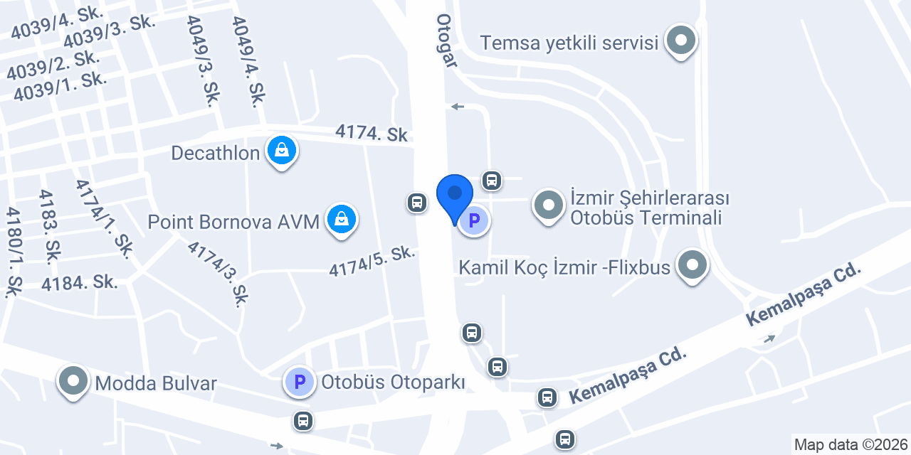 İzotaş Otogar Taksi konumu