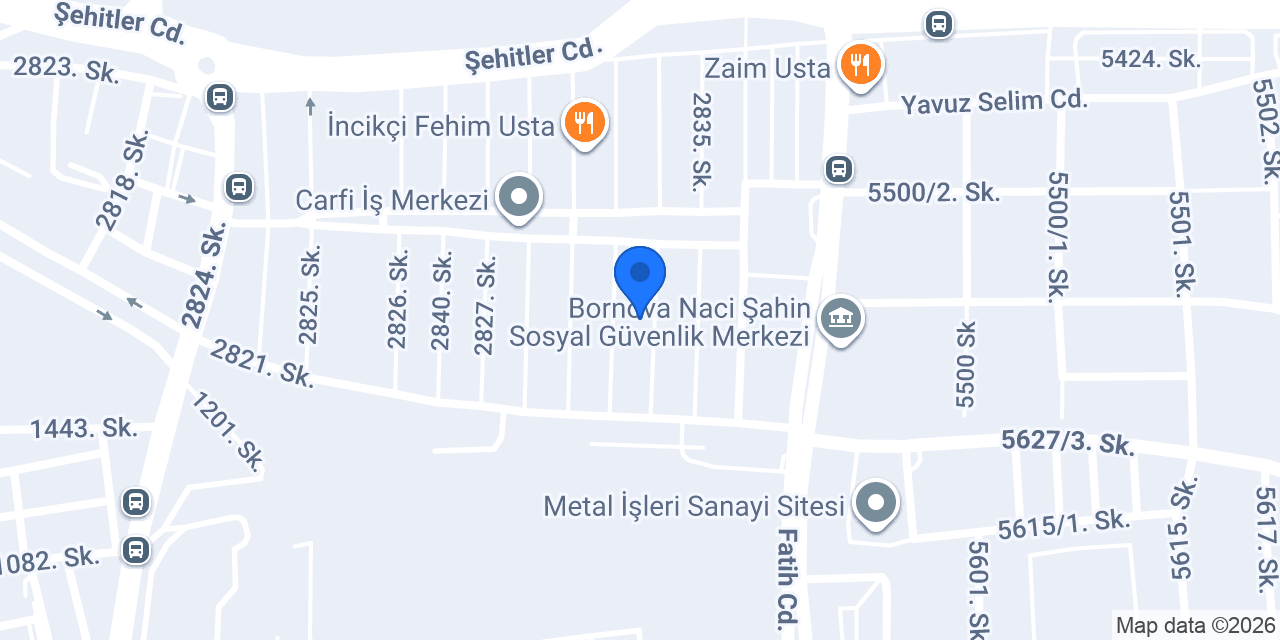 İzmir Yedek Parça konumu