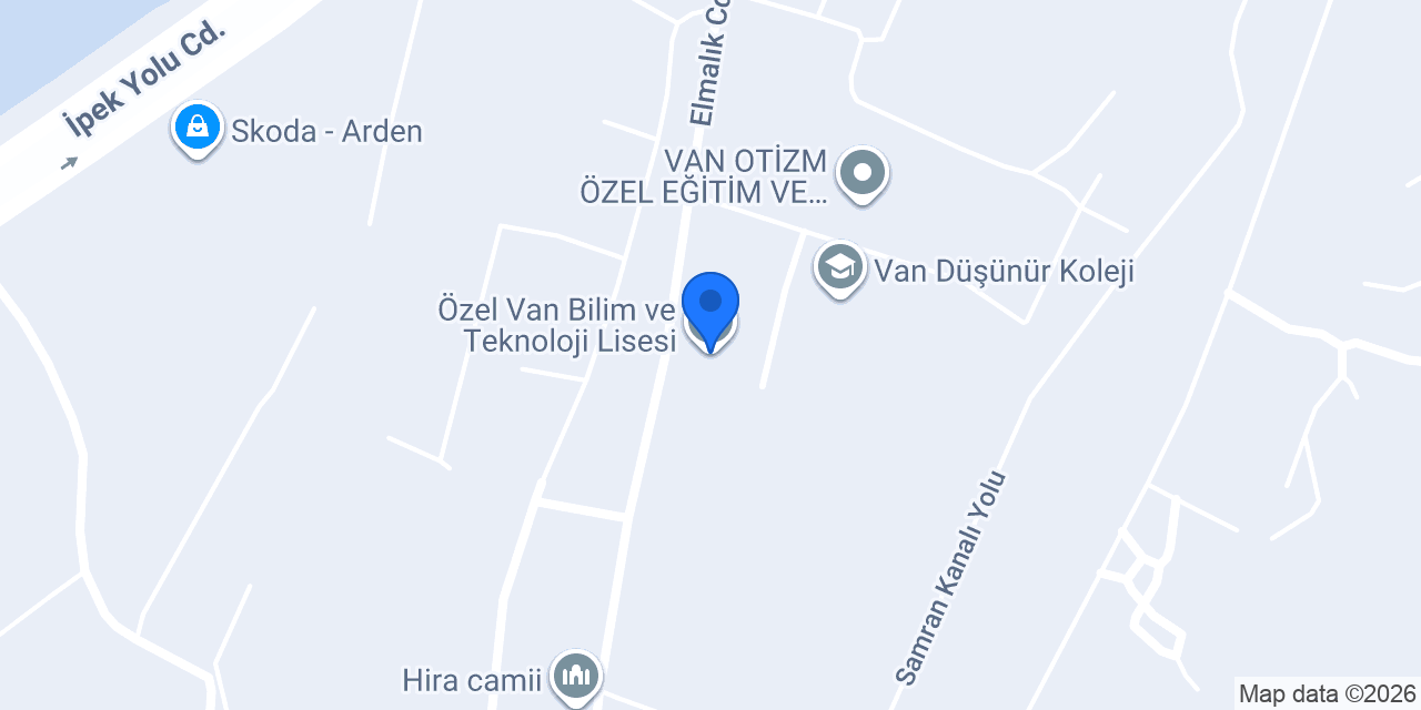 Özel Van Bilim ve Teknoloji Lisesi konumu