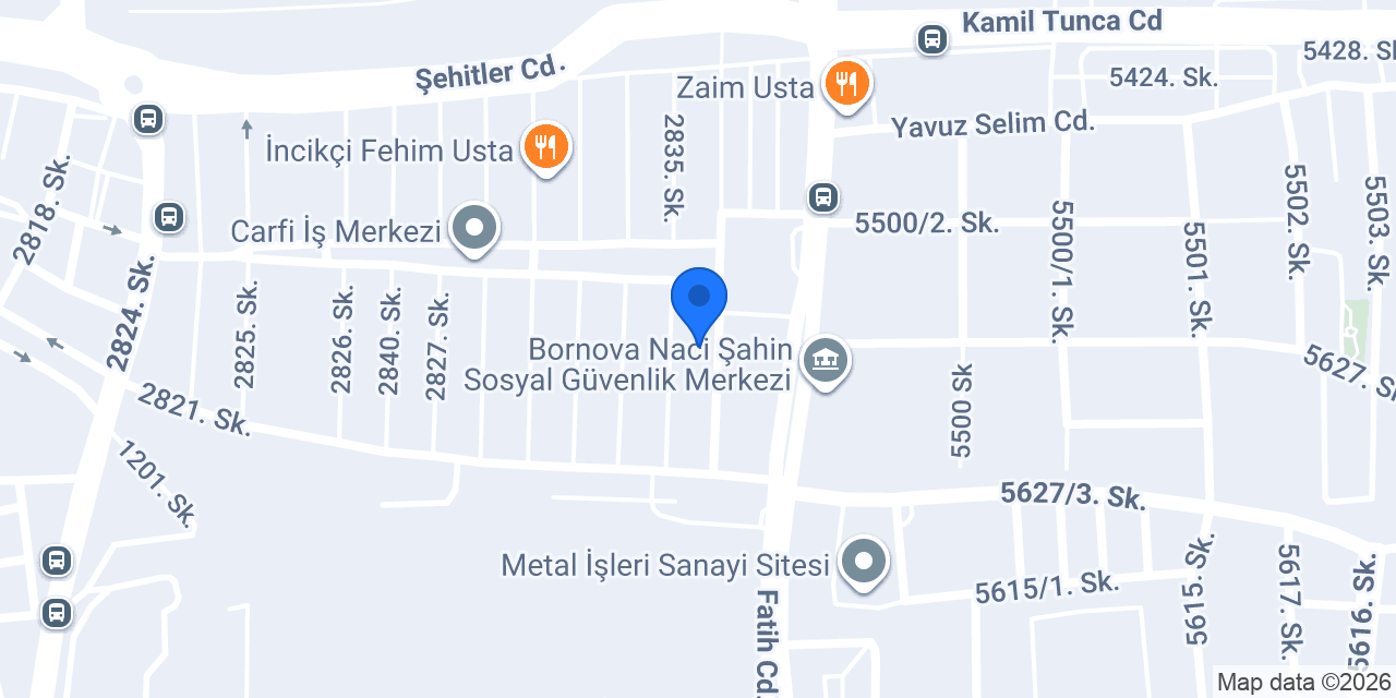 Seren Yedek Parça konumu
