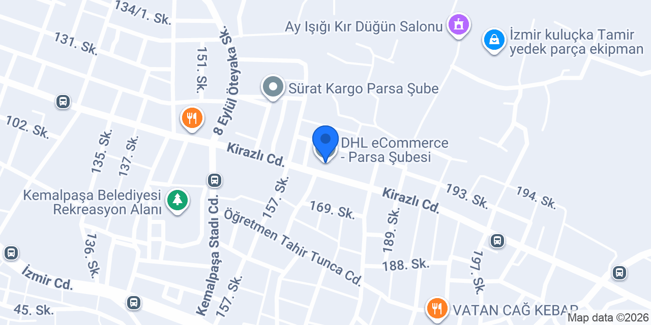 DHL eCommerce - Parsa Şubesi konumu