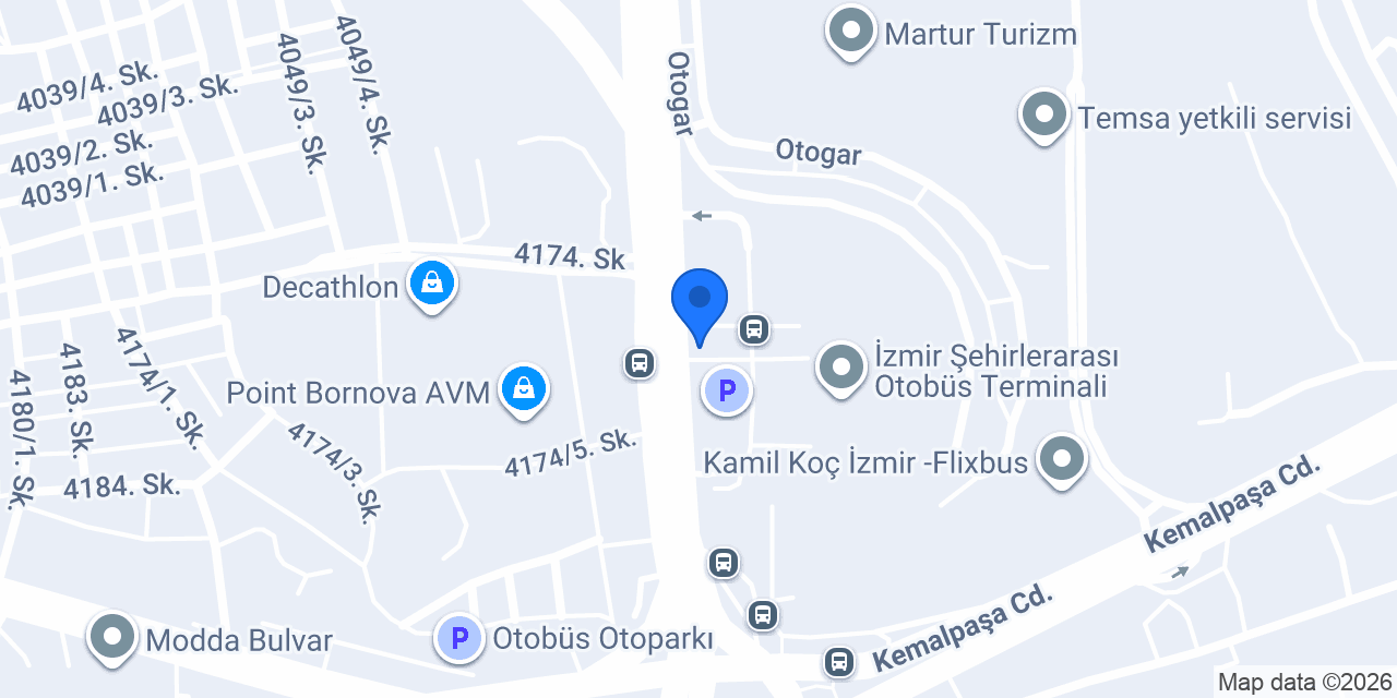 İzmir Turizm Genel Müdürlük konumu
