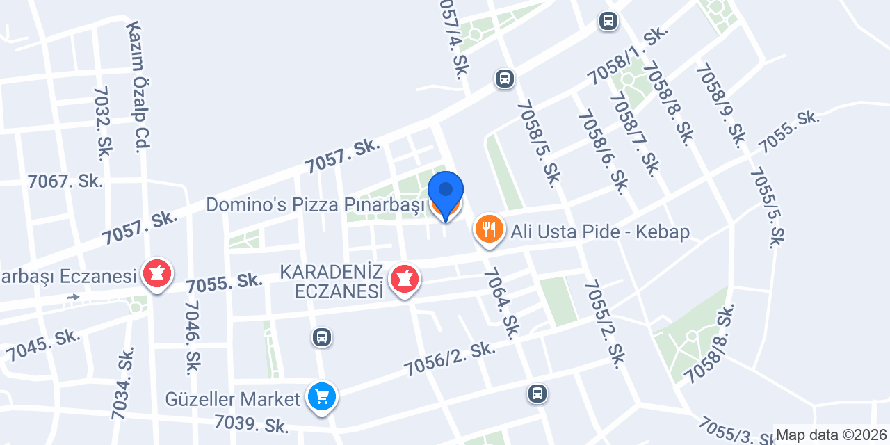 Domino's Pizza Pınarbaşı konumu