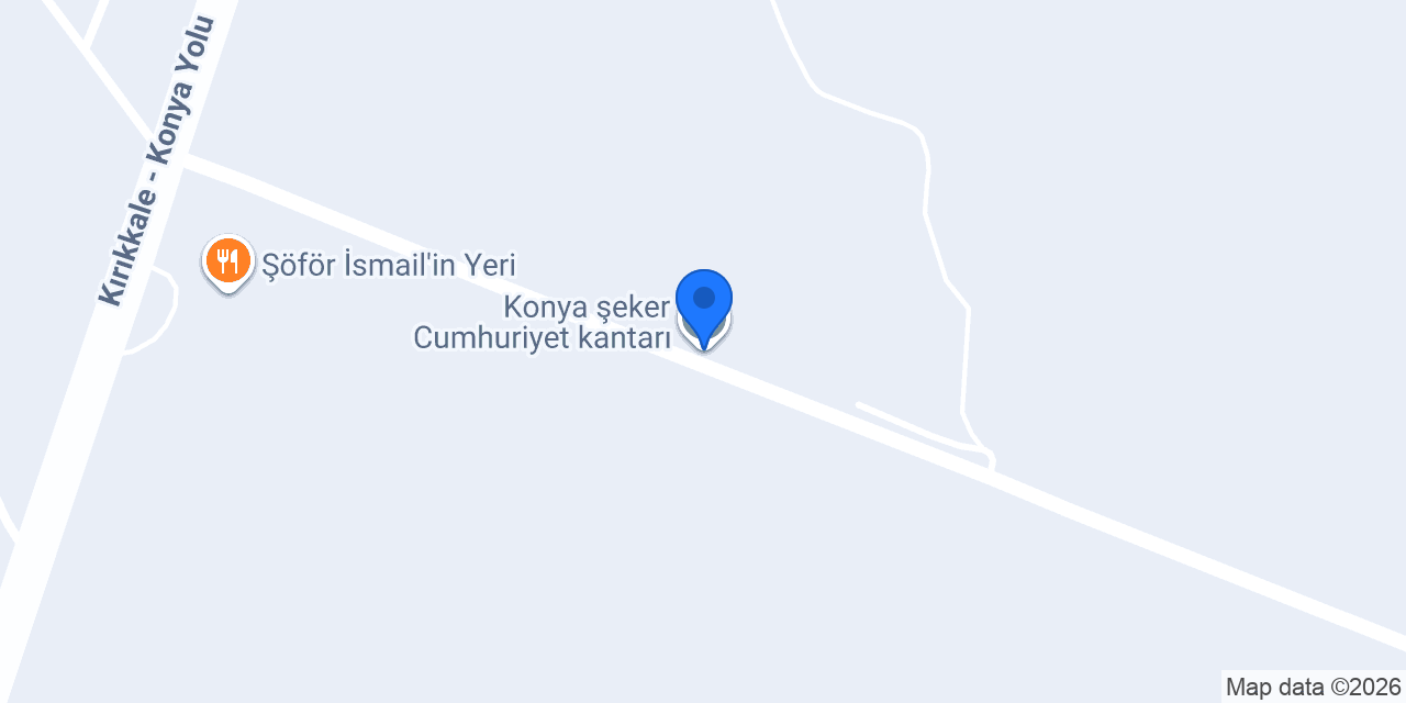 Konya şeker Cumhuriyet kantarı konumu