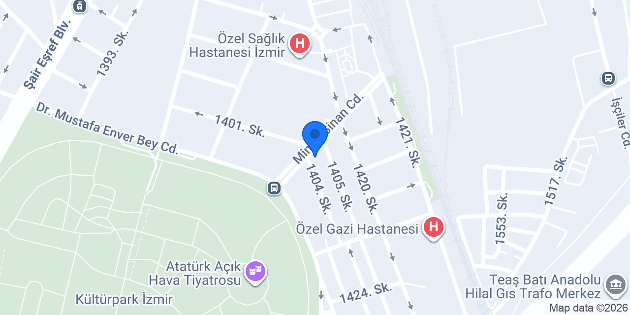 Yeni Özel İzmir Veteriner Kliniği konumu