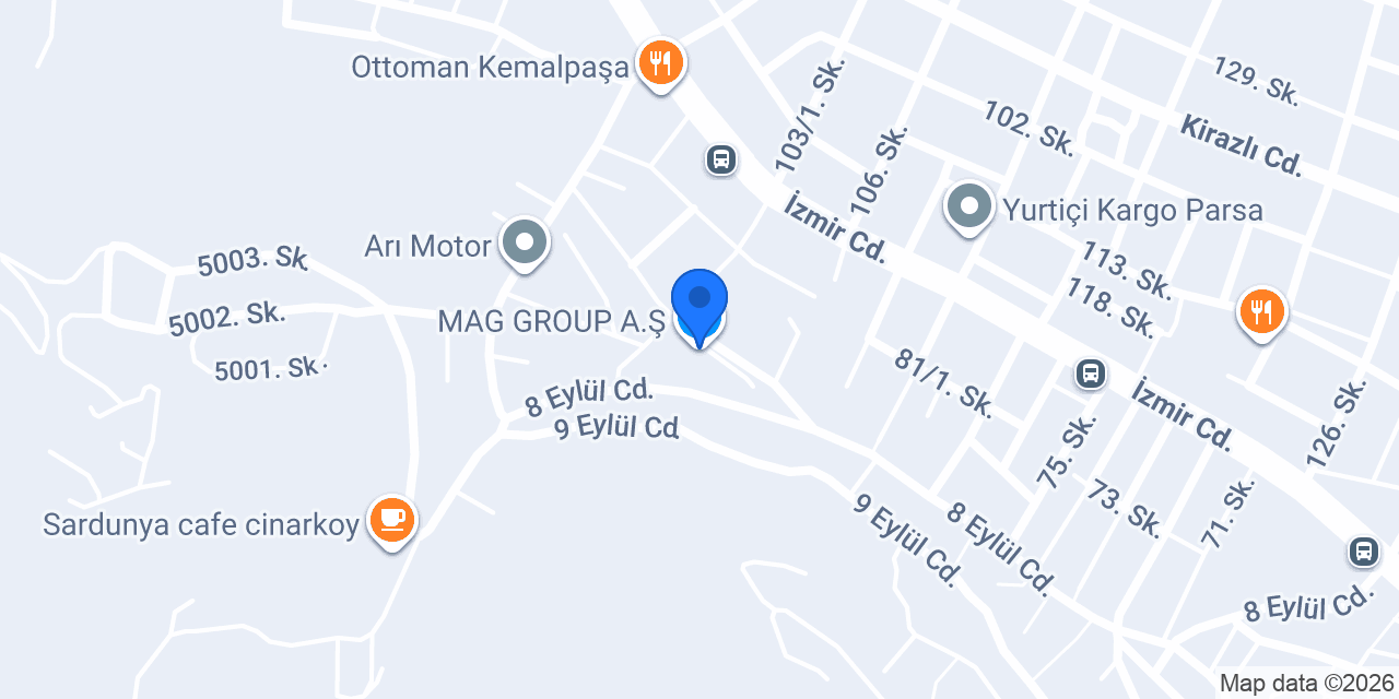 MAG GROUP A.Ş. konumu