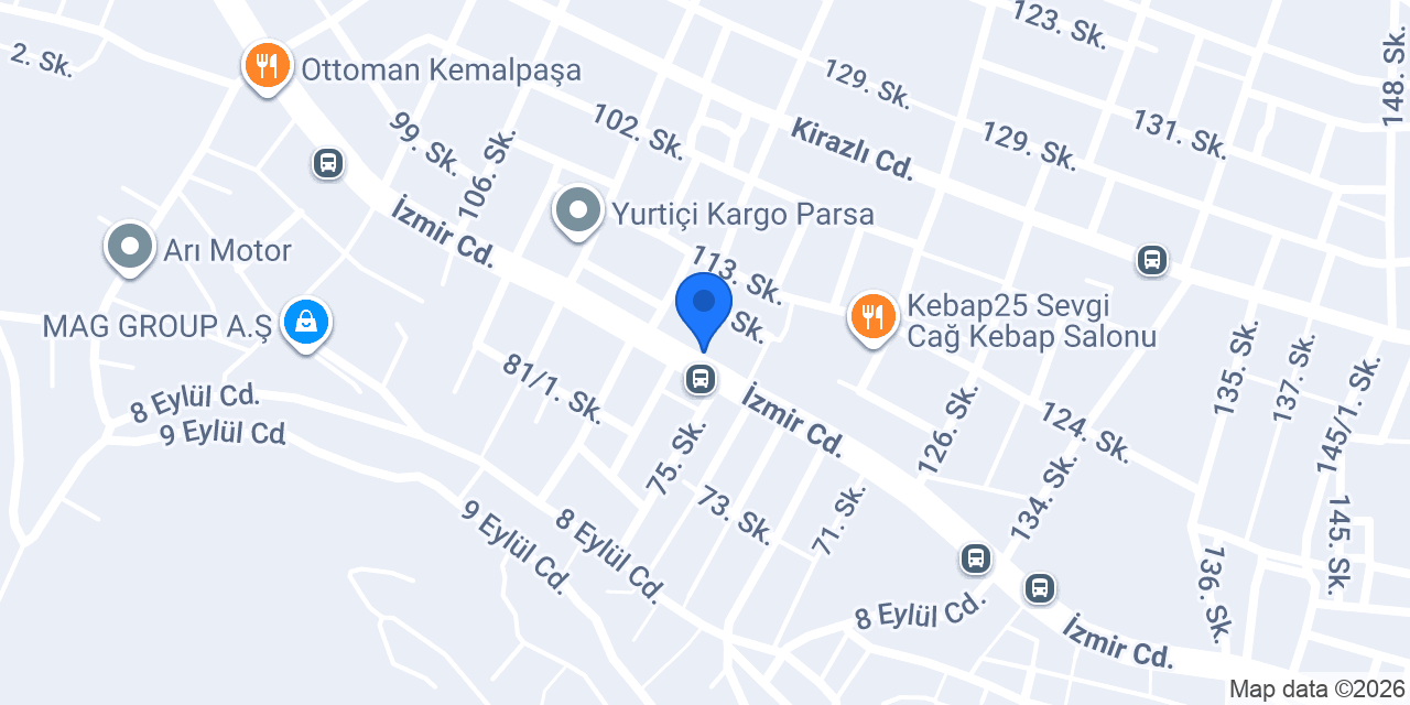 Kelebek Mobilya - Kemalpaşa konumu