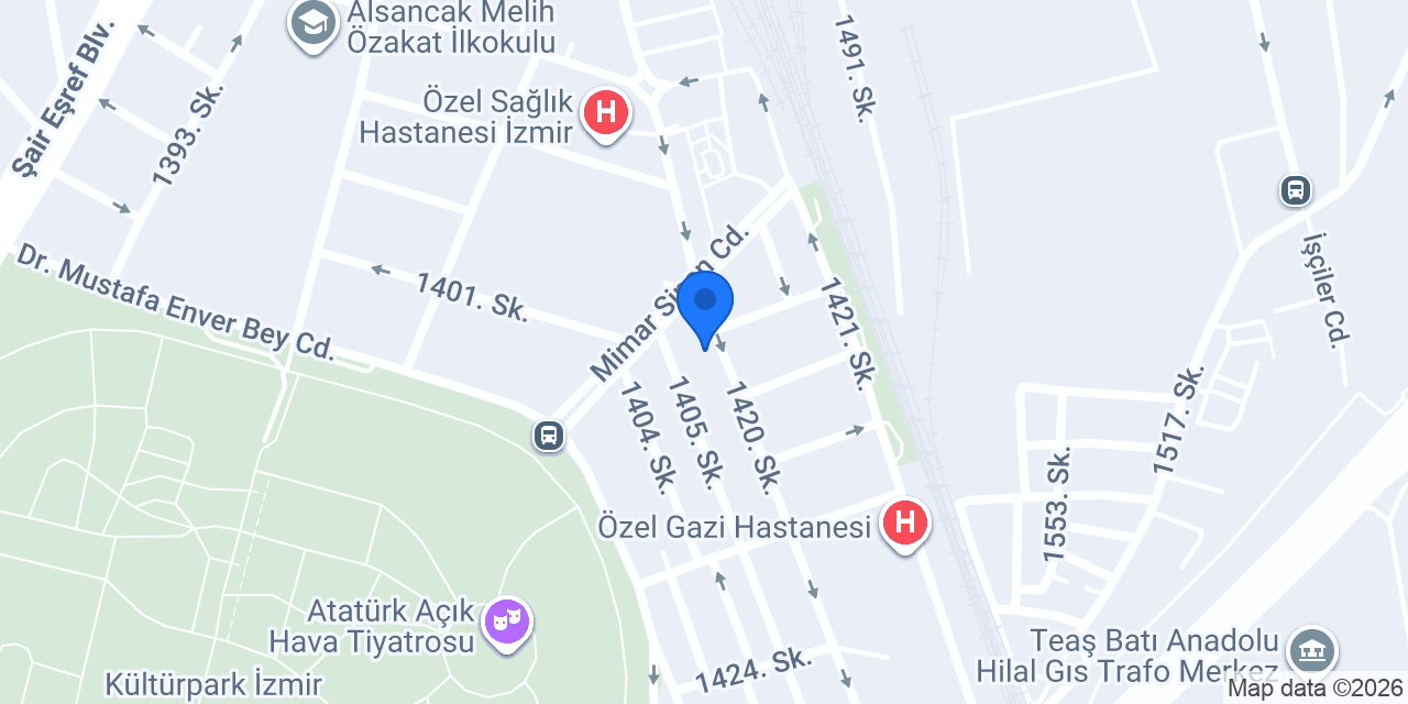 Üstün Otel Alsancak konumu