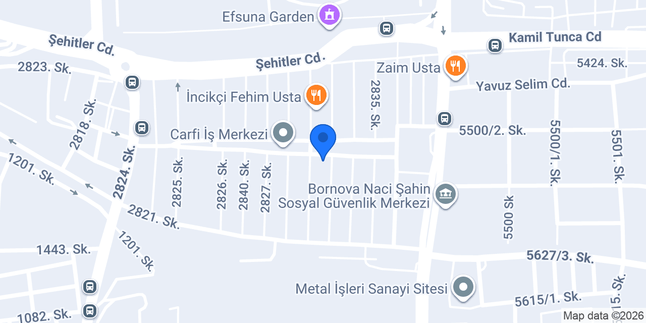 Çakmak Otomotiv konumu