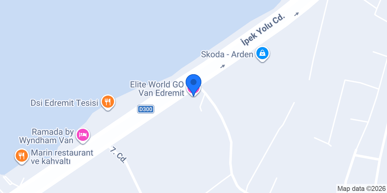Elite World GO Van Edremit konumu