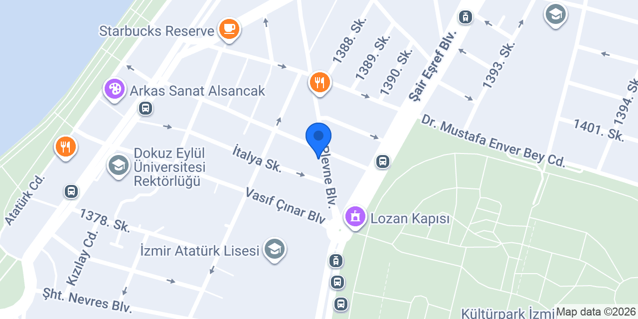 Emo Optik Alsancak Cadde konumu