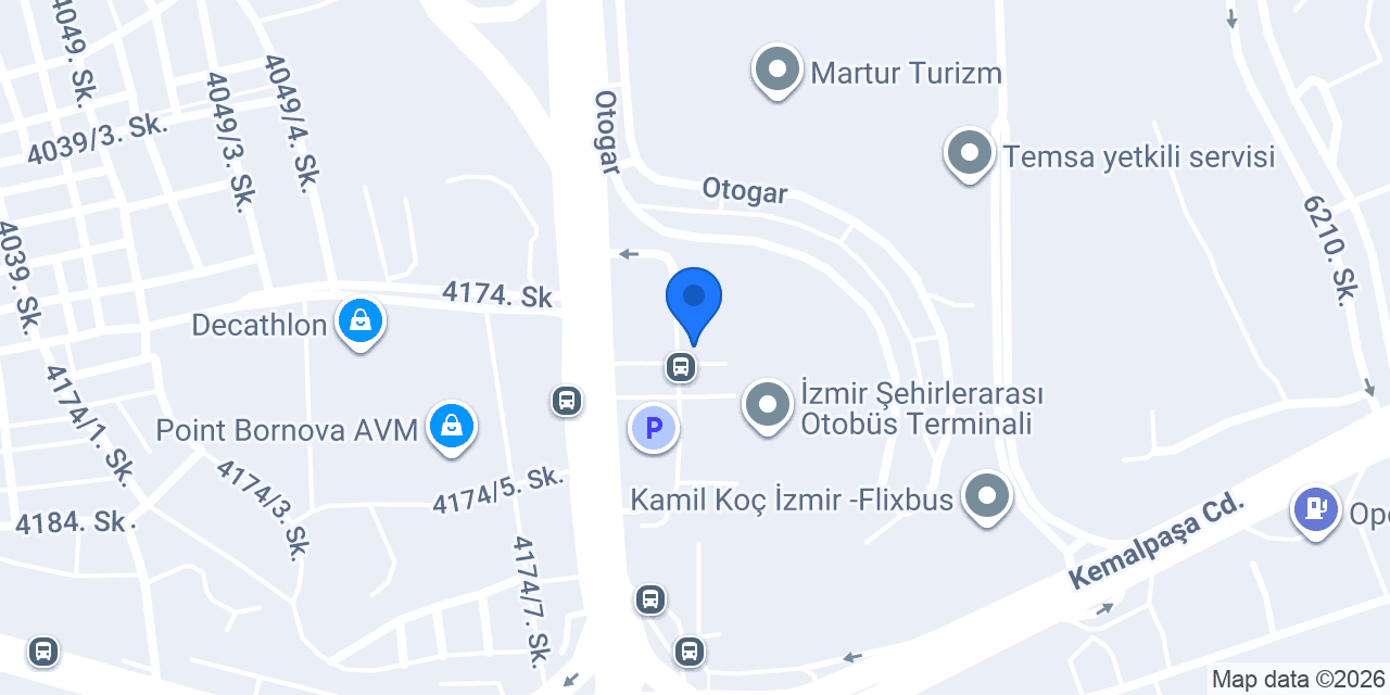 Isparta Petrol Turizm konumu