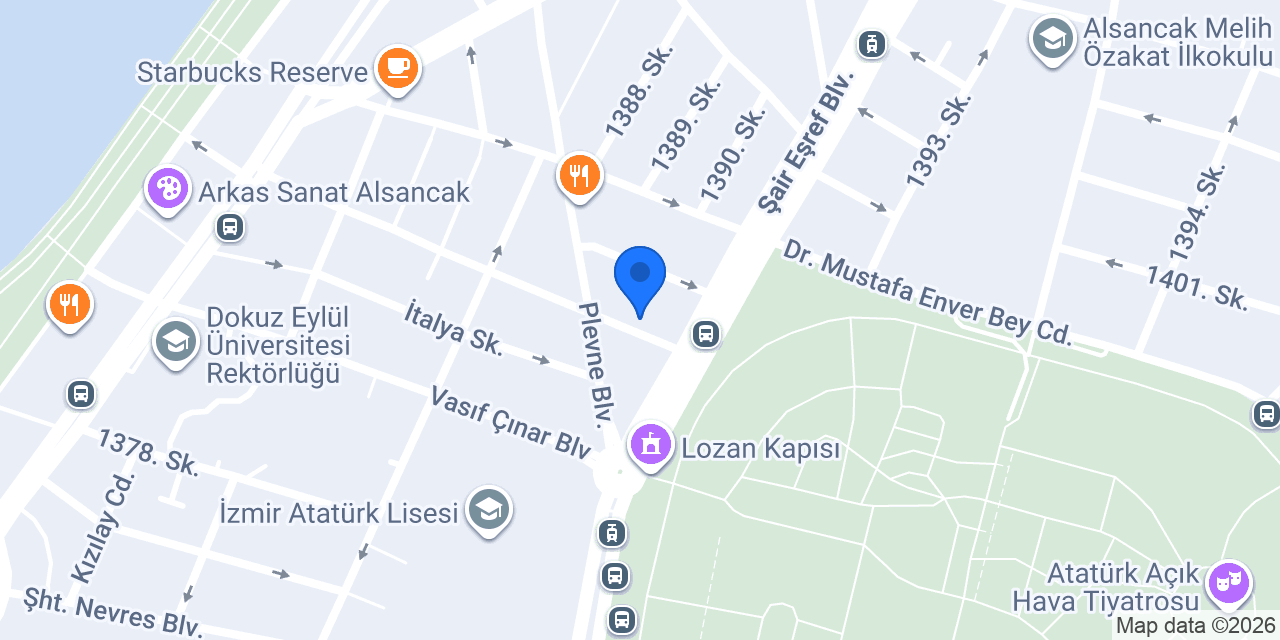 TEB Alsancak Şubesi konumu