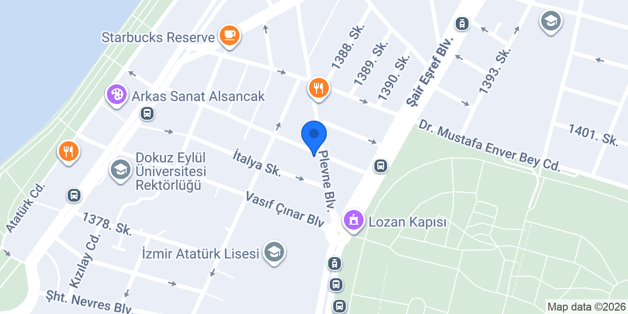 Atölye Gözlük - Alsancak konumu