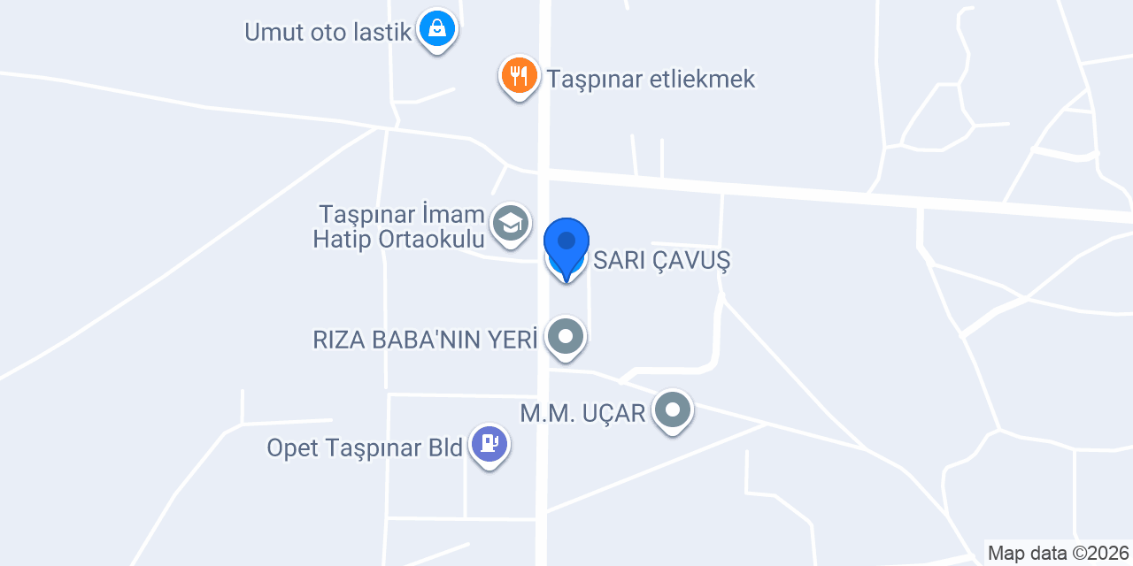 SARI ÇAVUŞ konumu