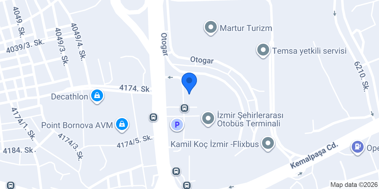 VİB TURİZM İZMİR OTOGAR konumu